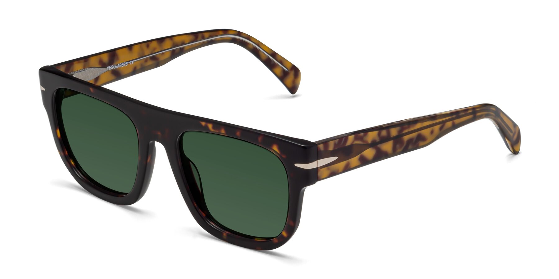 Angle of Campbell in Tortoise with Green Tinted Lenses