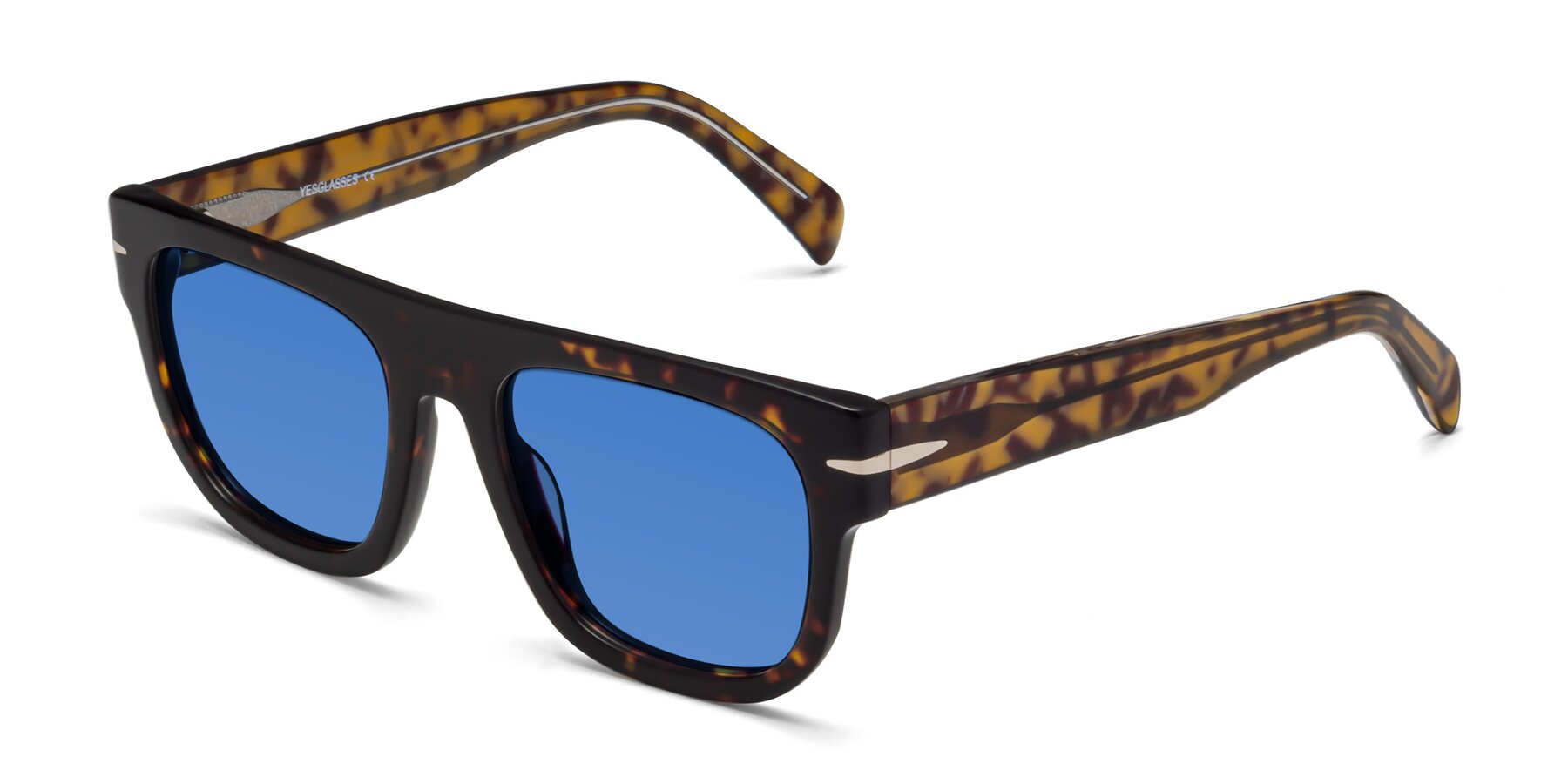 Angle of Campbell in Tortoise with Blue Tinted Lenses