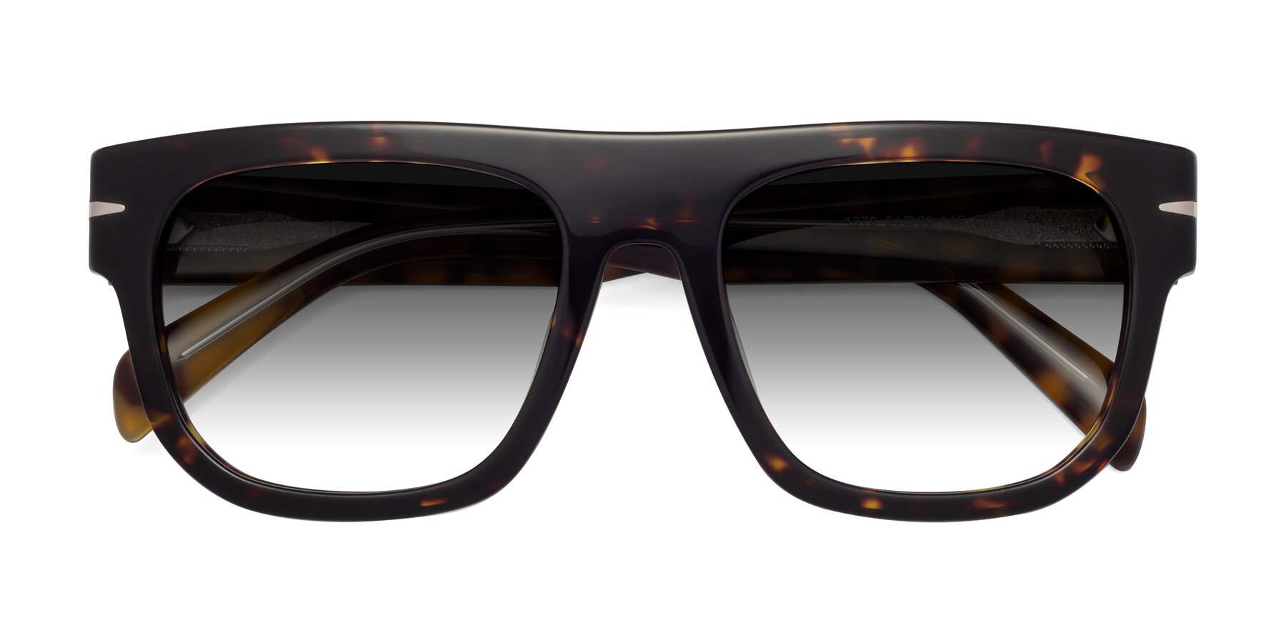 Folded Front of Campbell in Tortoise with Gray Gradient Lenses