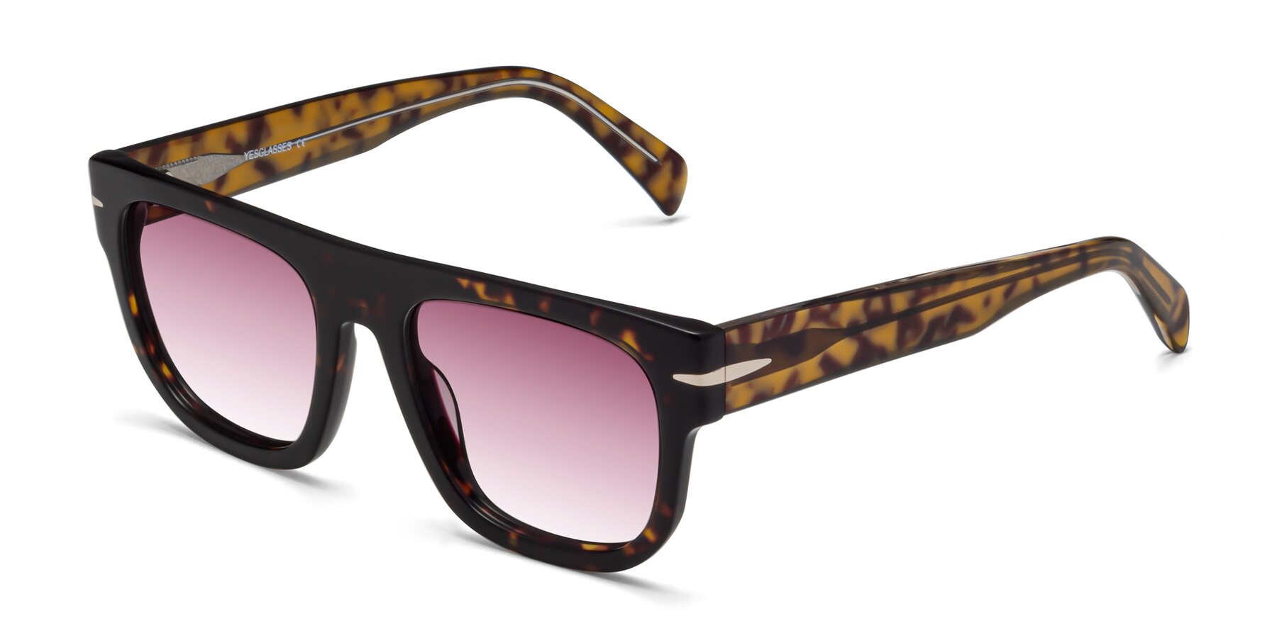 Angle of Campbell in Tortoise with Wine Gradient Lenses