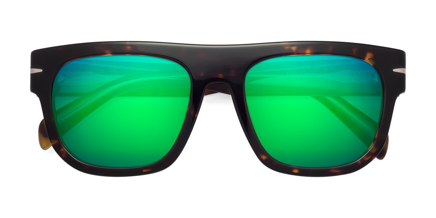 Campbell - Tortoise Flash Mirrored Sunglasses