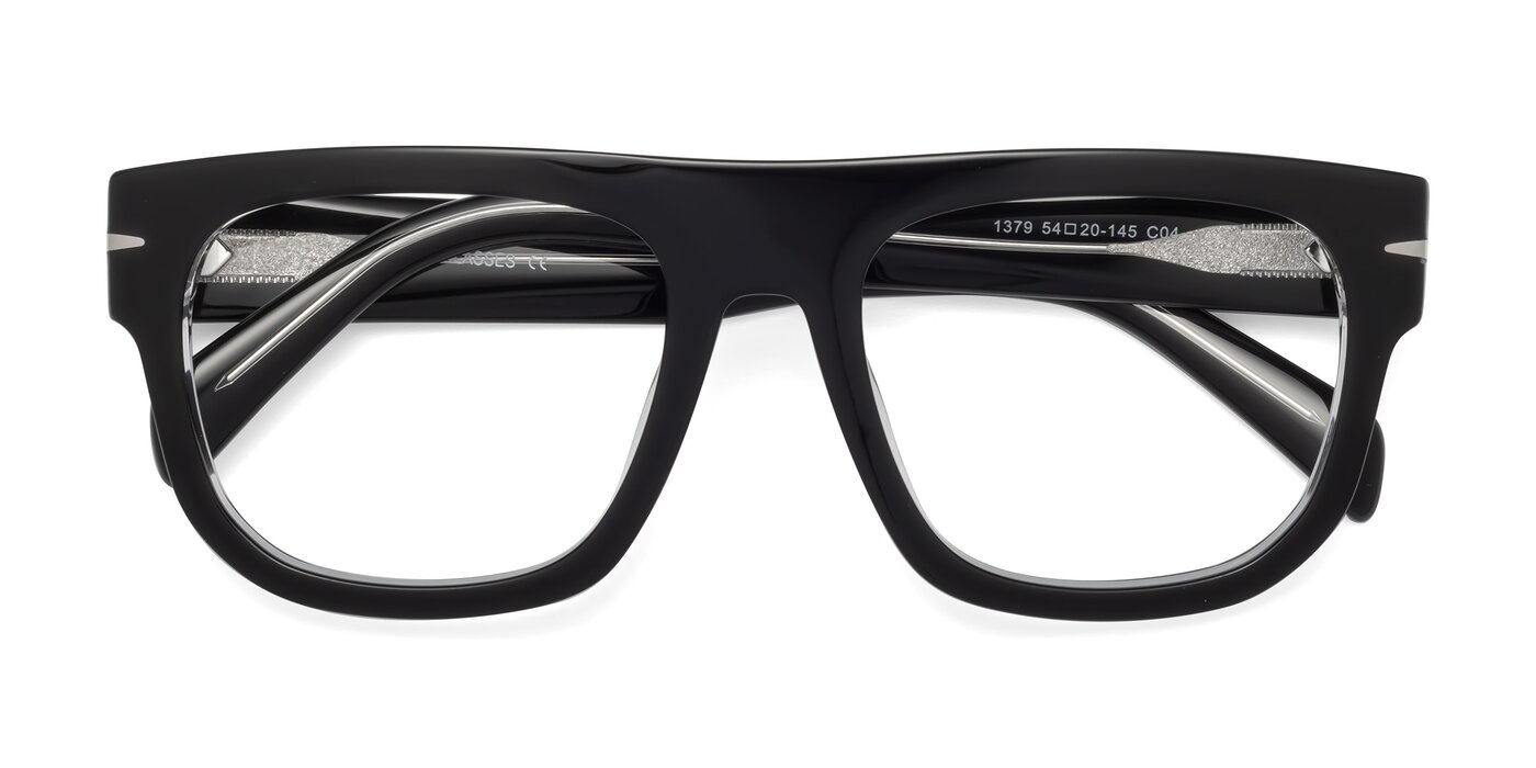 Campbell - Black / Clear Eyeglasses