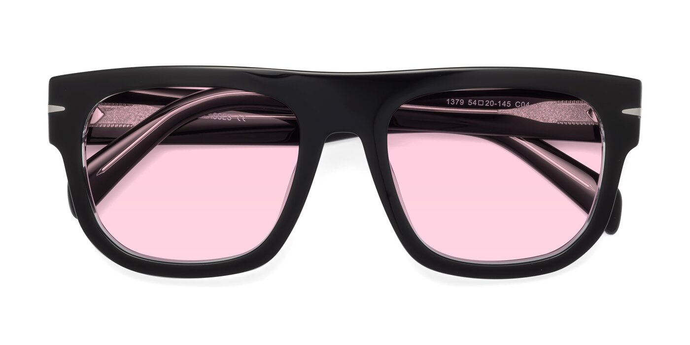 Campbell - Black/Clear Tinted Sunglasses