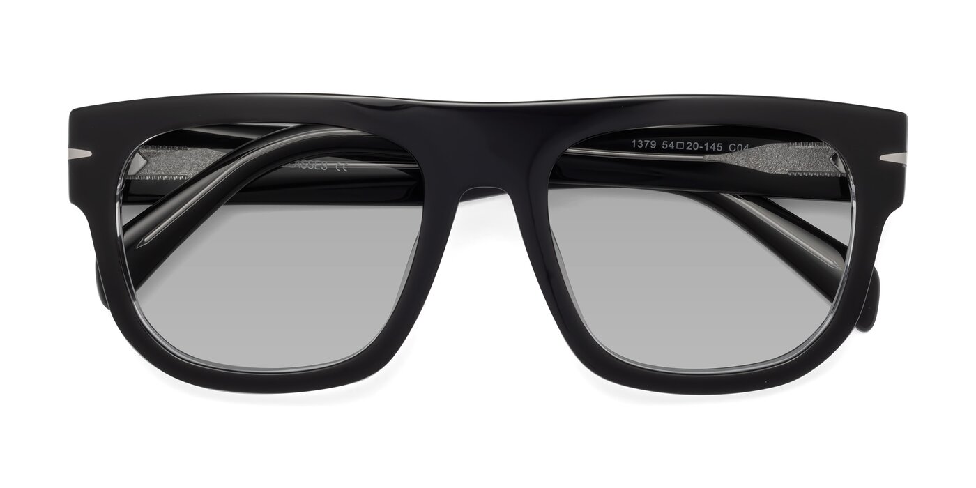 Campbell - Black/Clear Tinted Sunglasses