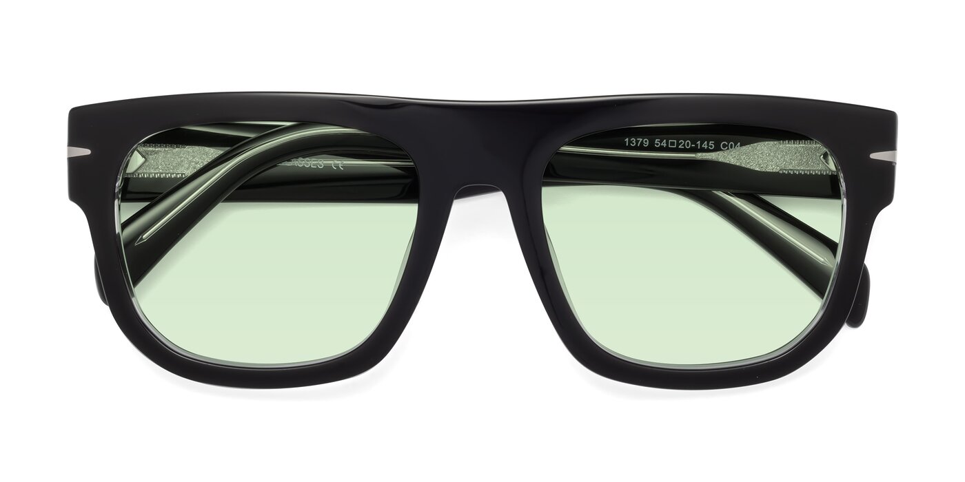 Campbell - Black/Clear Tinted Sunglasses