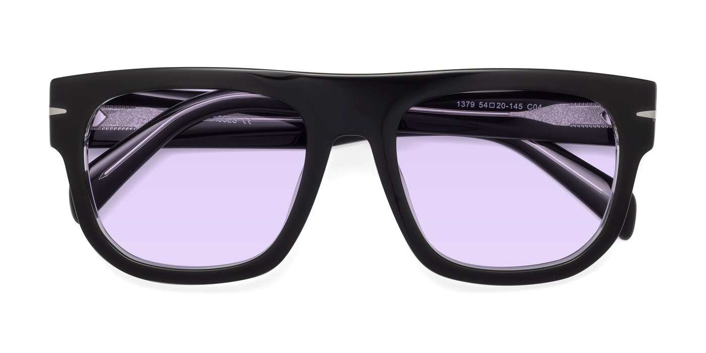 Campbell - Black/Clear Tinted Sunglasses
