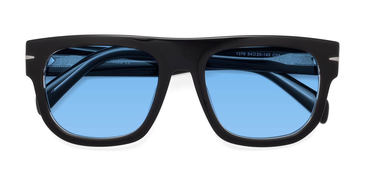 Campbell - Black/Clear Tinted Sunglasses