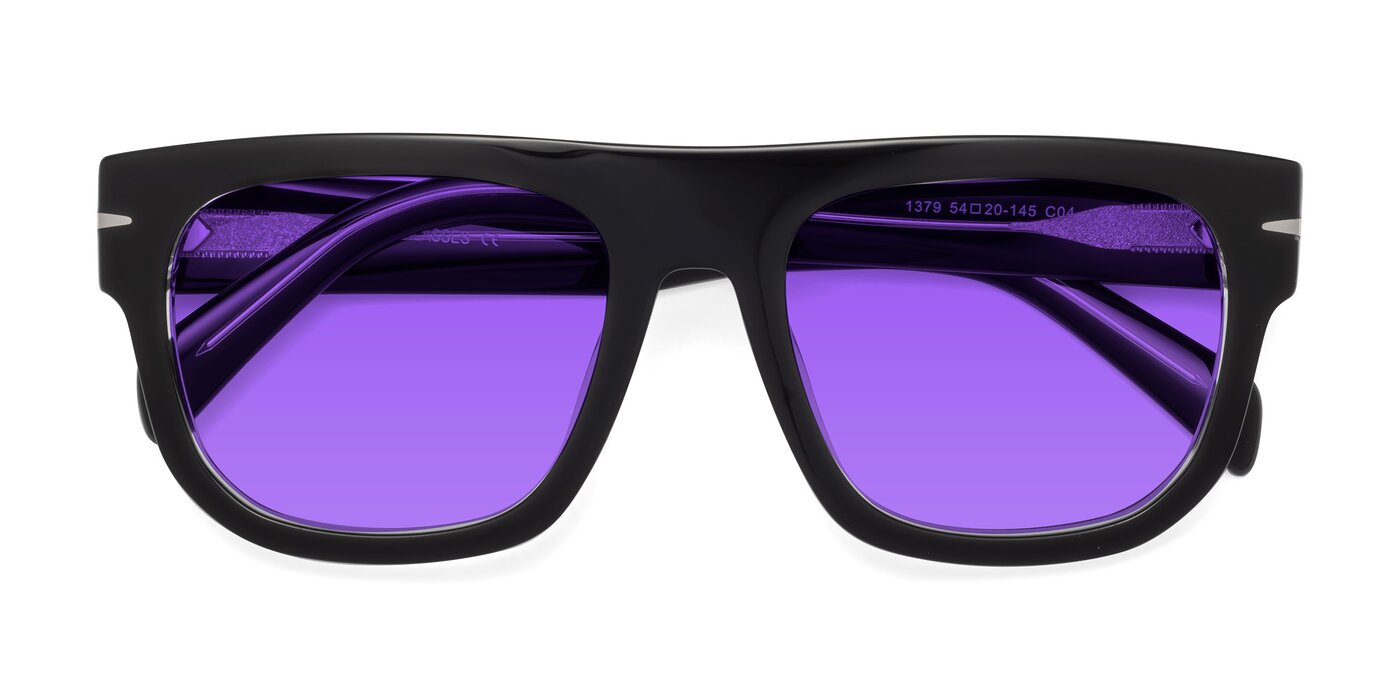 Campbell - Black/Clear Tinted Sunglasses