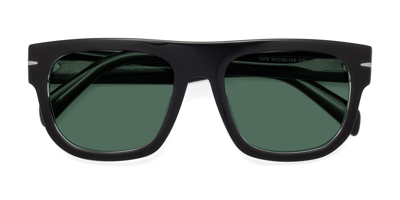 Campbell - Black/Clear Polarized Sunglasses