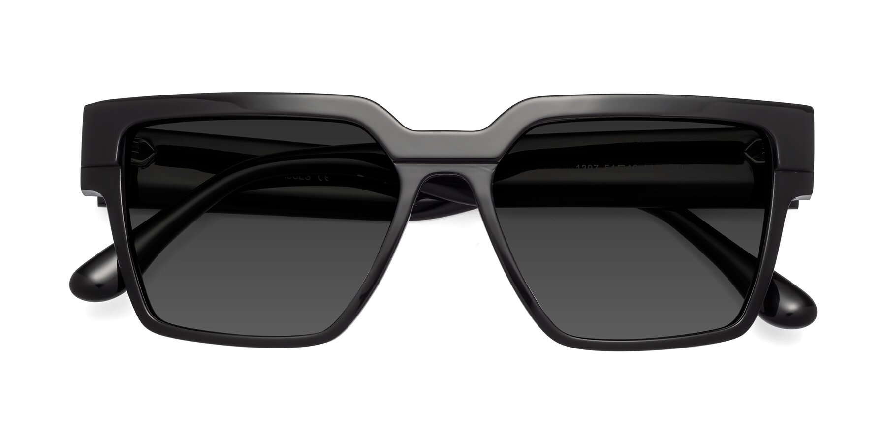 Folded Front of Rincon in Black with Gray Tinted Lenses