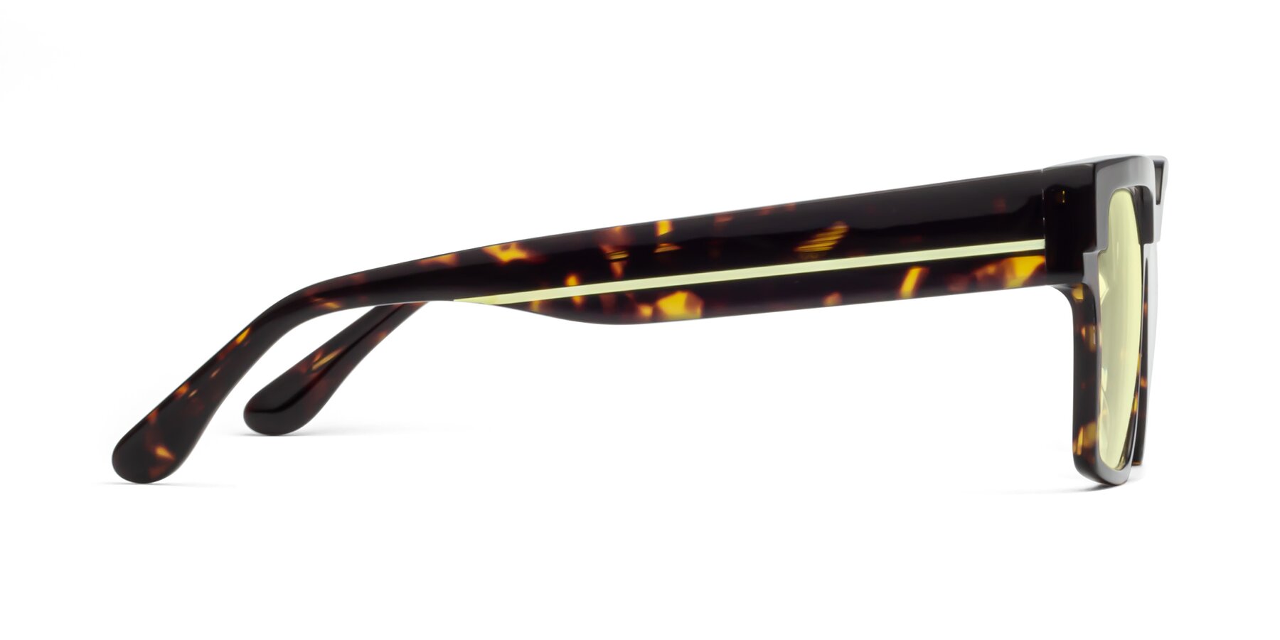 Side of Rincon in Tortoise with Light Yellow Tinted Lenses