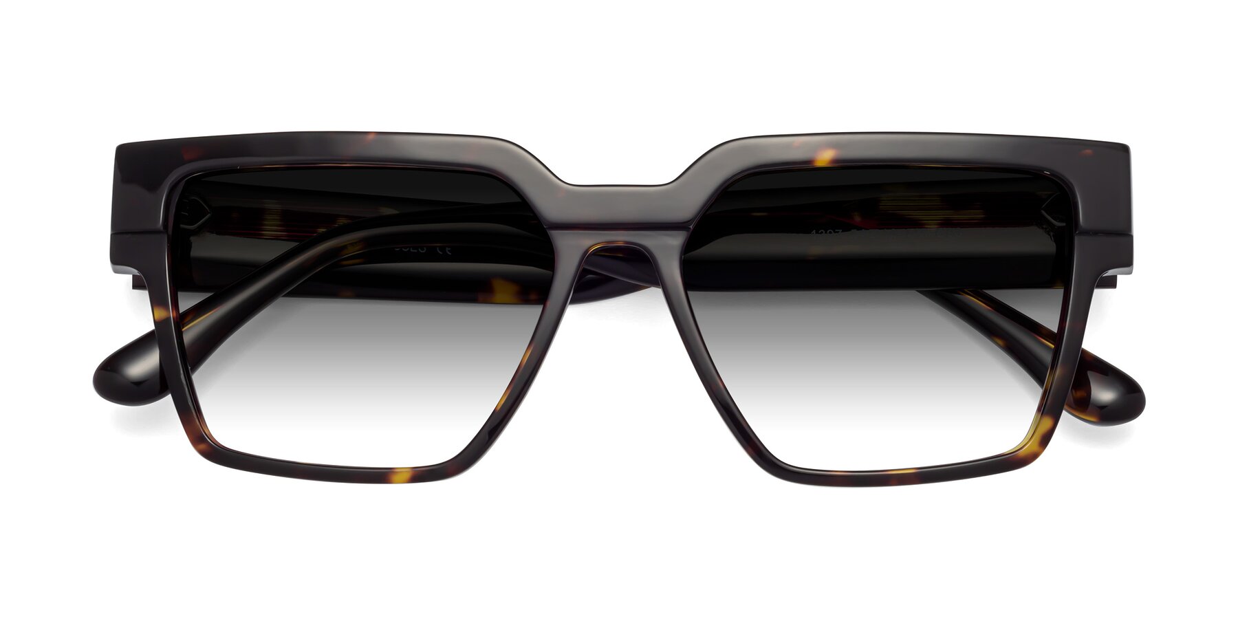 Folded Front of Rincon in Tortoise with Gray Gradient Lenses