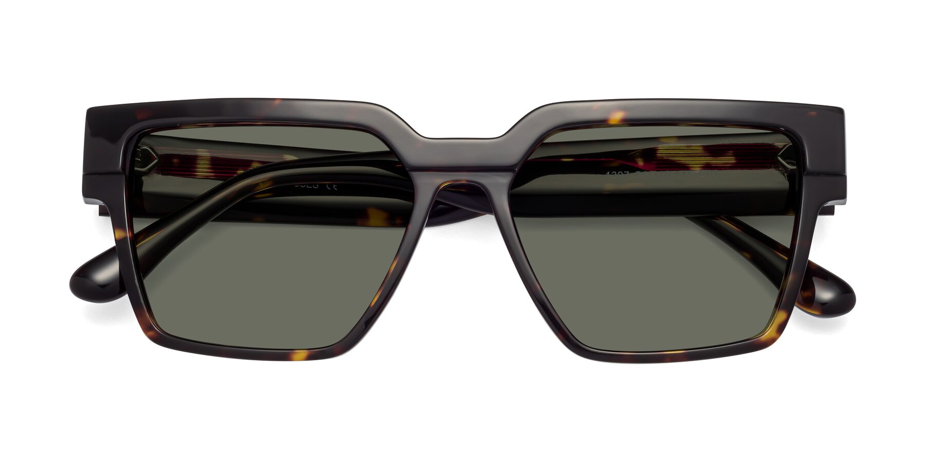 Folded Front of Rincon in Tortoise with Gray Polarized Lenses