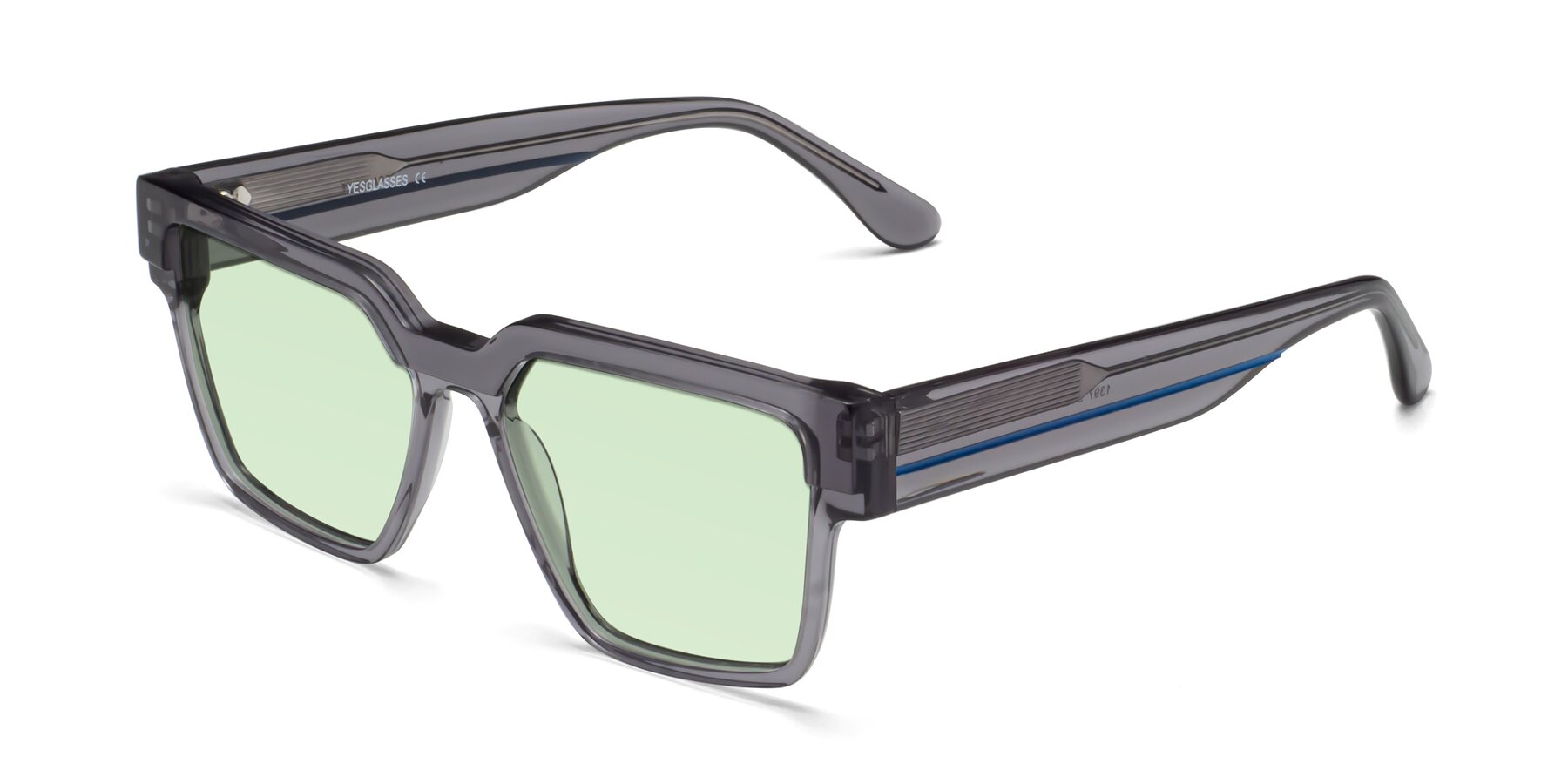Angle of Rincon in Gray with Light Green Tinted Lenses