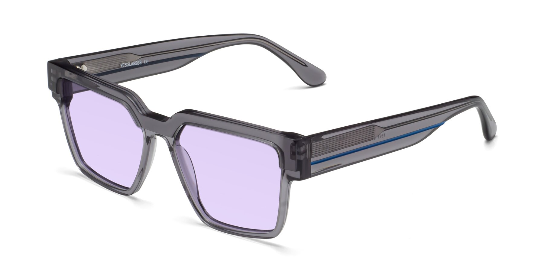 Angle of Rincon in Gray with Light Purple Tinted Lenses