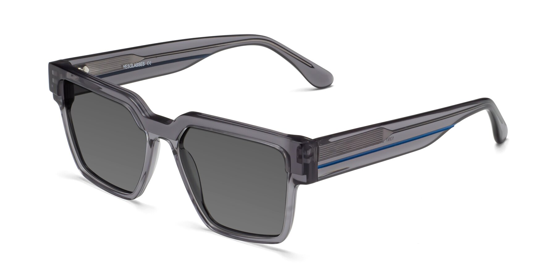 Angle of Rincon in Gray with Medium Gray Tinted Lenses