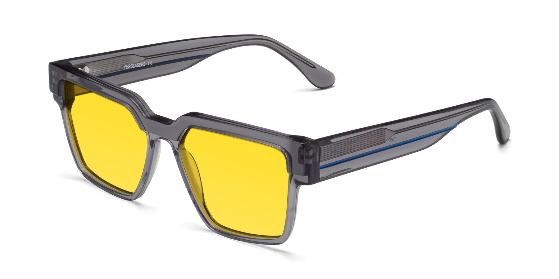 Angle of Rincon in Gray with Yellow Tinted Lenses