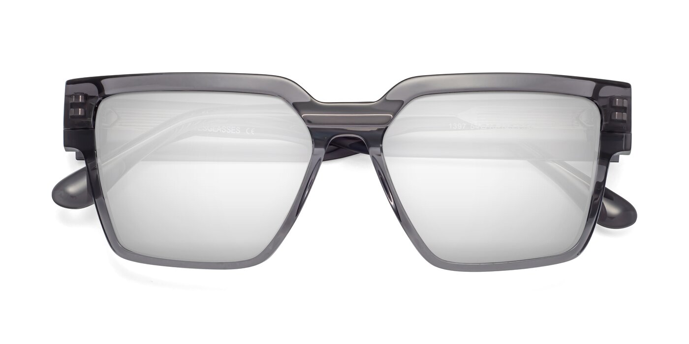 Rincon - Gray Flash Mirrored Sunglasses