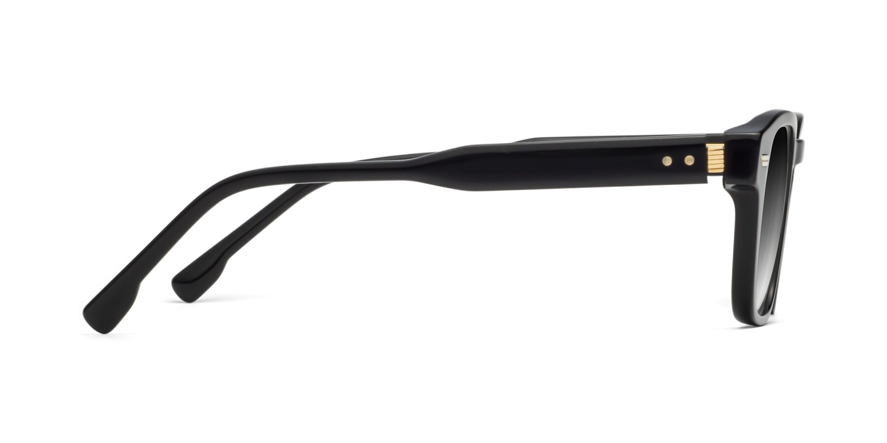 Side of 1421 in Black with Gray Gradient Lenses
