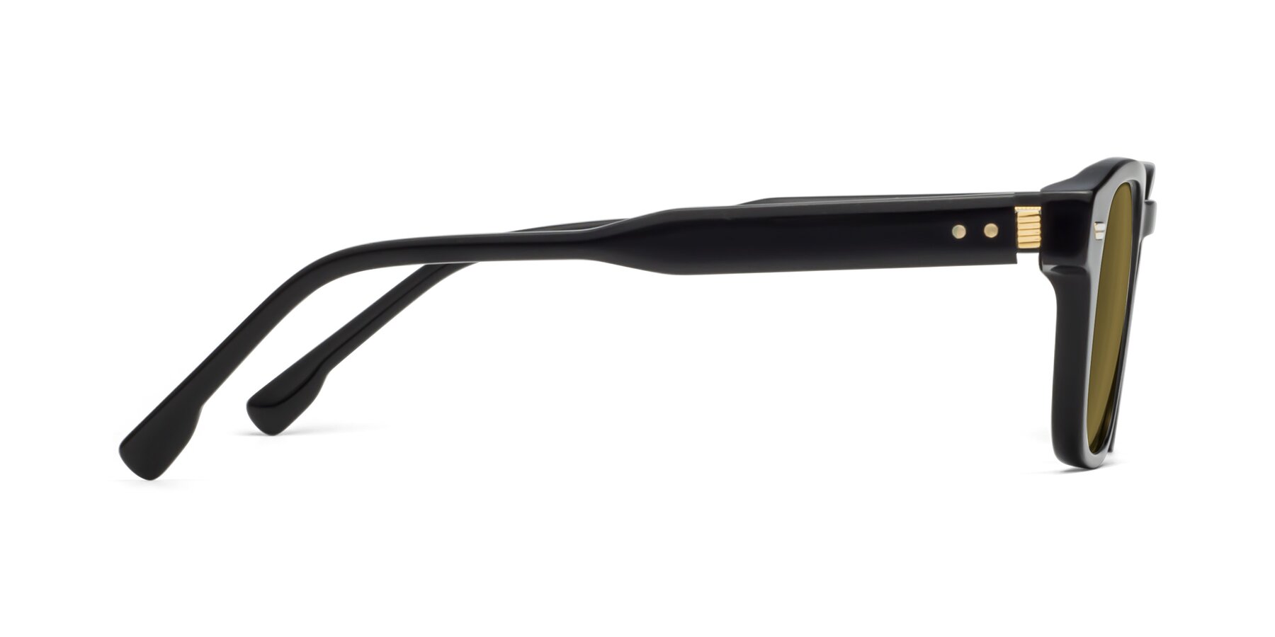 Side of 1421 in Black with Brown Polarized Lenses