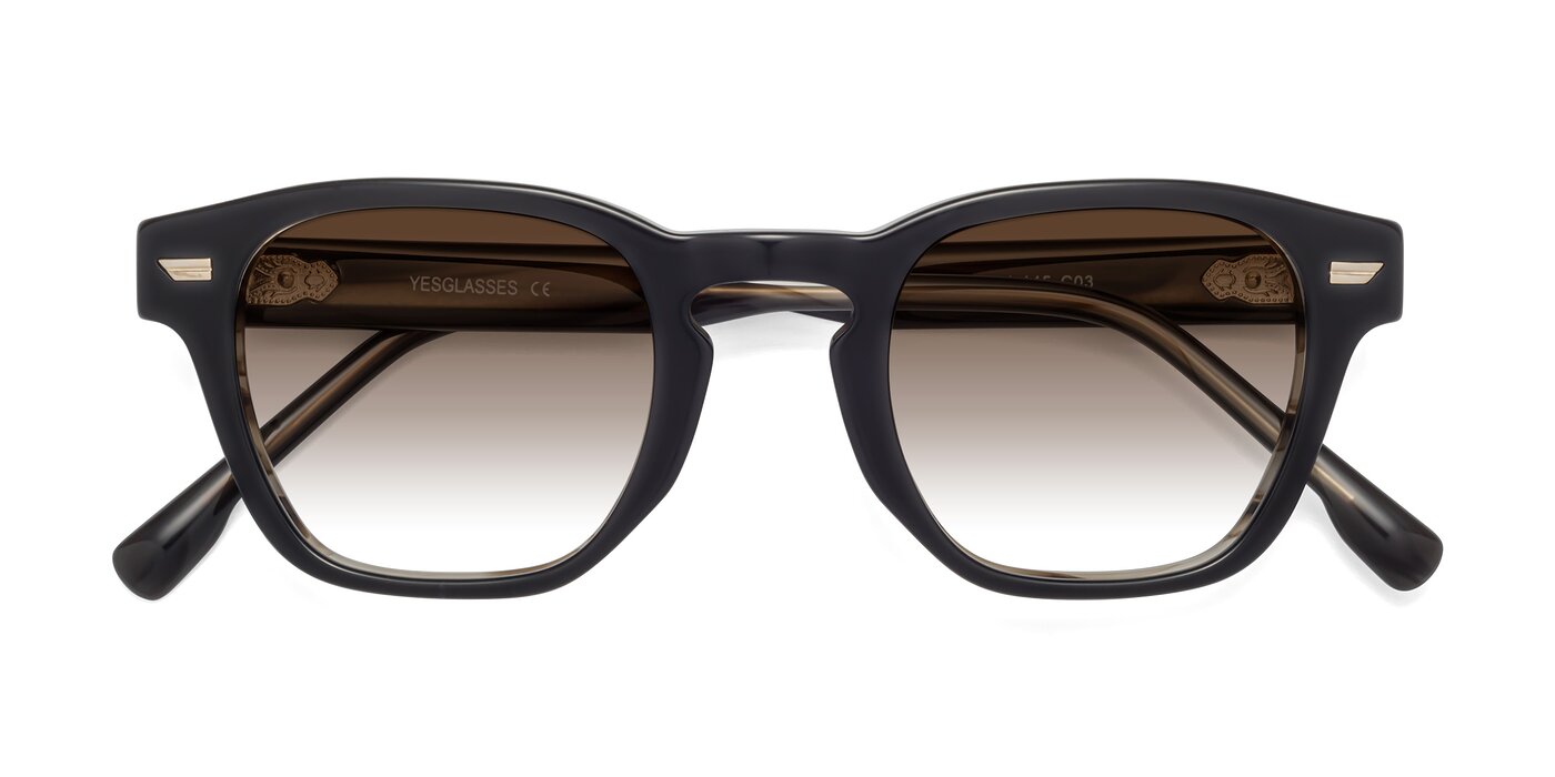 Costa - Black / Stripe Brown Gradient Sunglasses