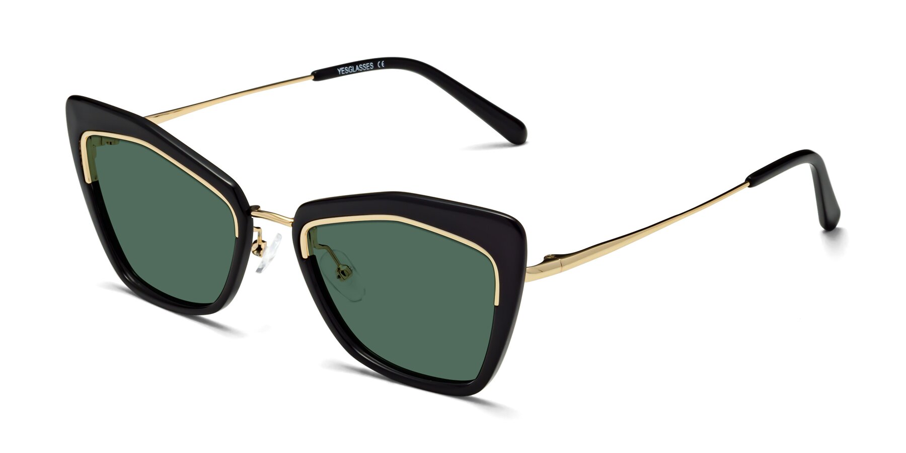 Angle of Lasso in Black with Green Polarized Lenses