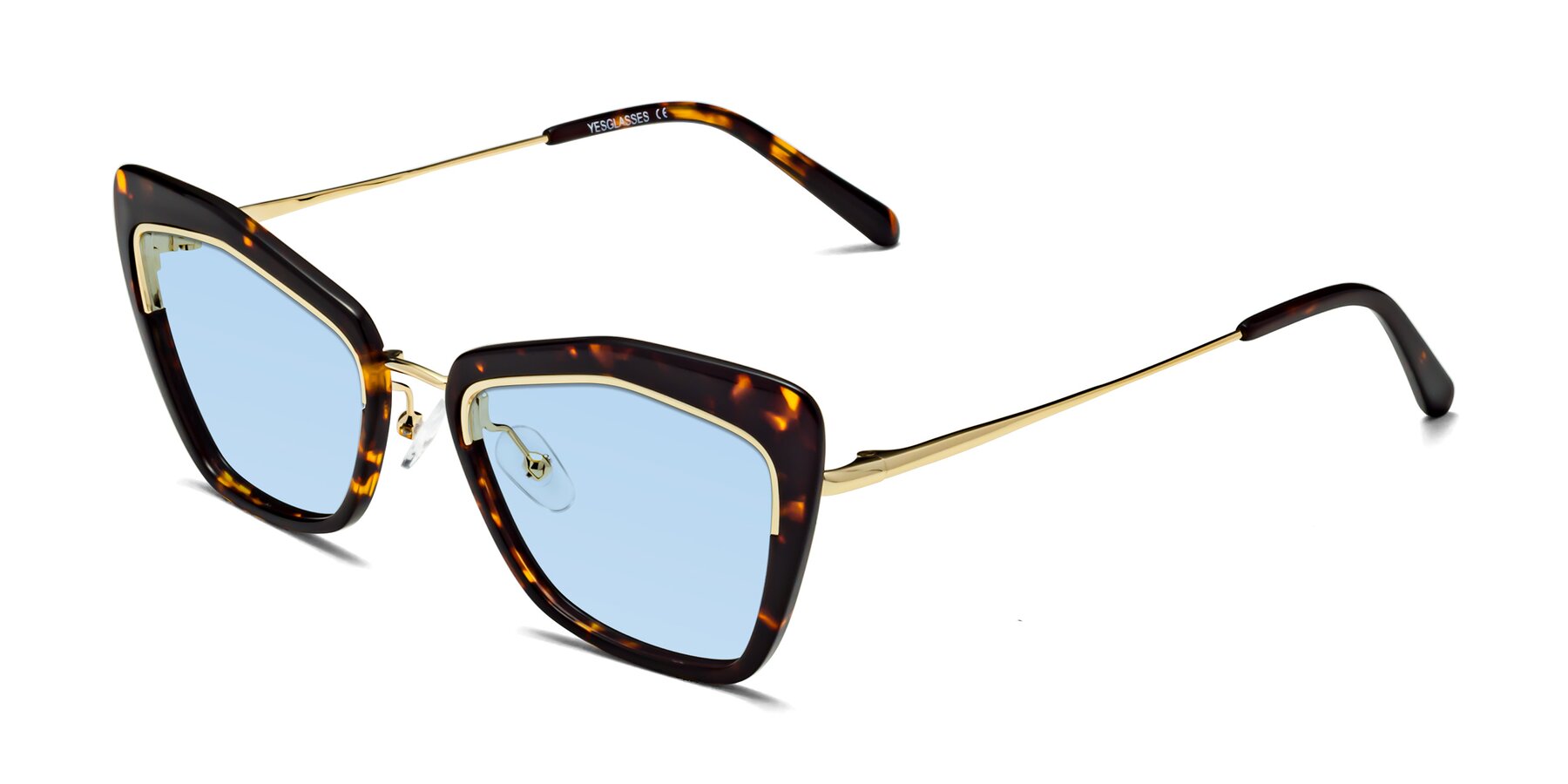 Angle of Lasso in Deep Tortoise with Light Blue Tinted Lenses