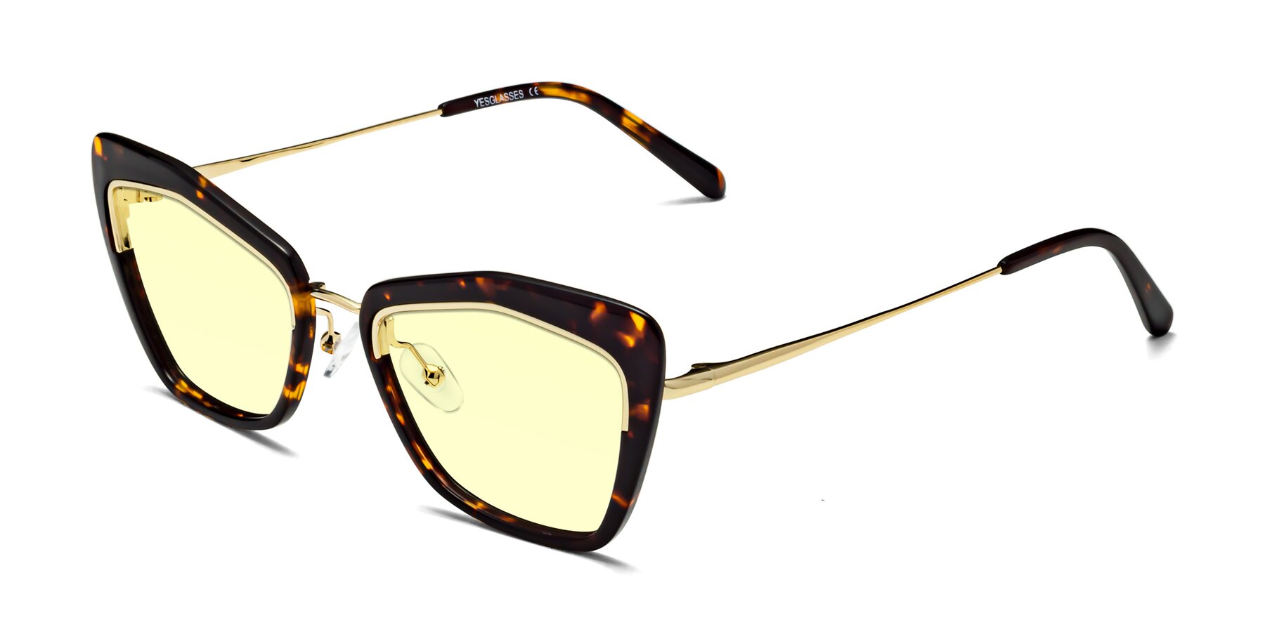 Angle of Lasso in Deep Tortoise with Light Yellow Tinted Lenses