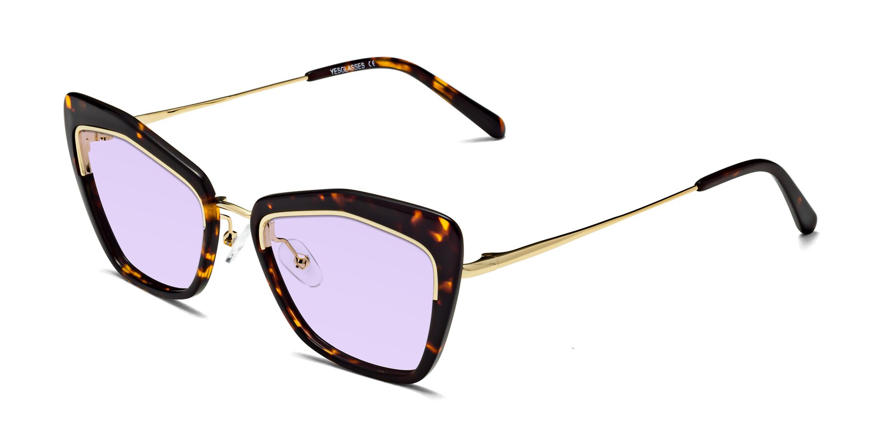 Angle of Lasso in Deep Tortoise with Light Purple Tinted Lenses