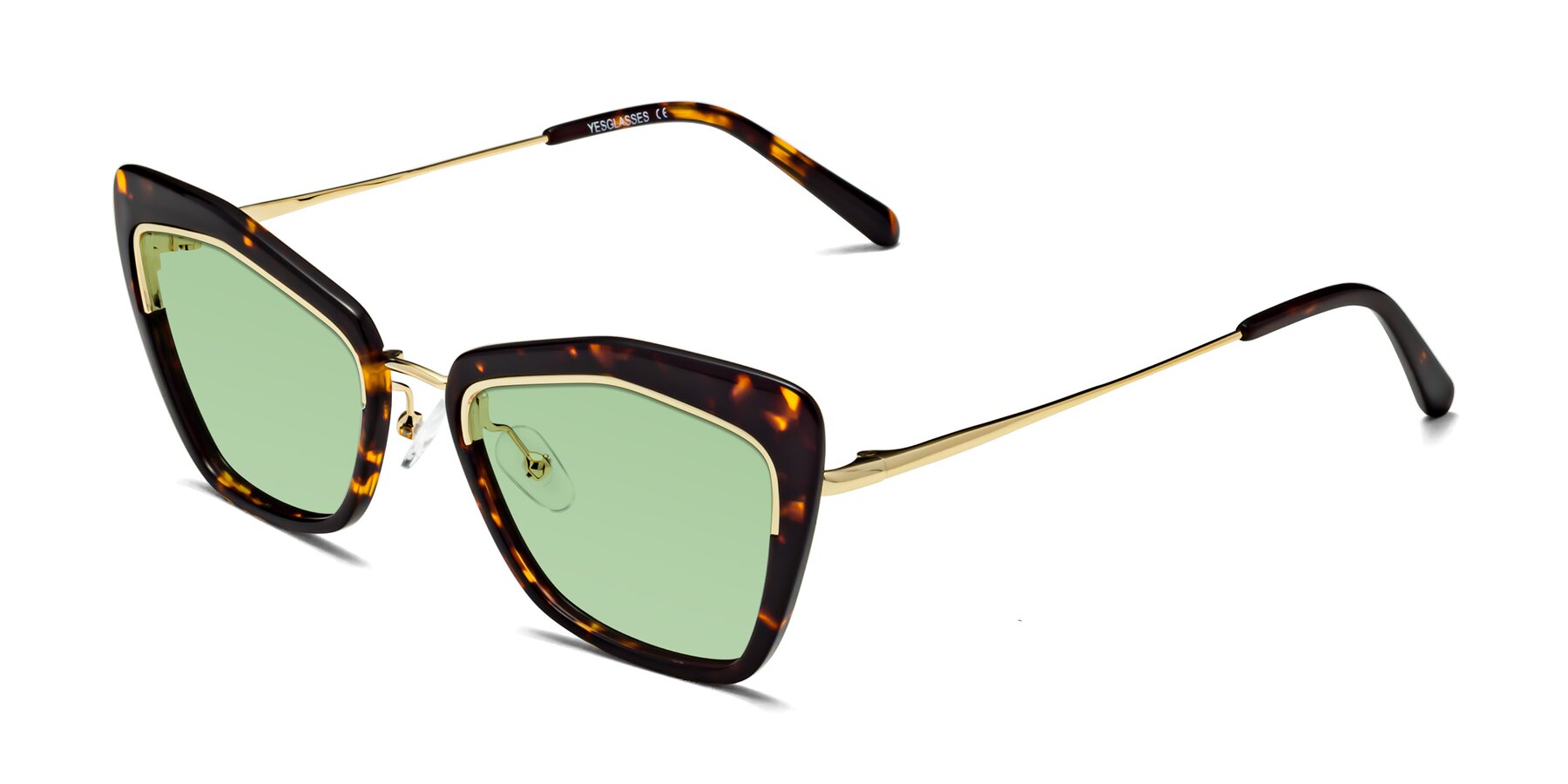 Angle of Lasso in Deep Tortoise with Medium Green Tinted Lenses