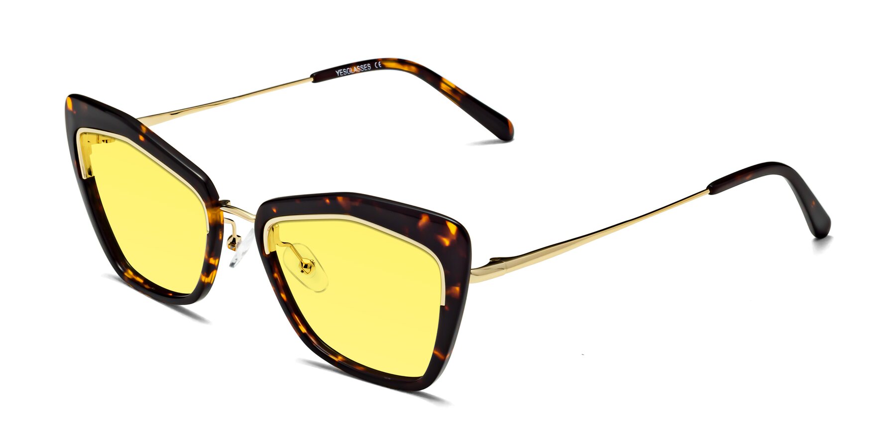 Angle of Lasso in Deep Tortoise with Medium Yellow Tinted Lenses