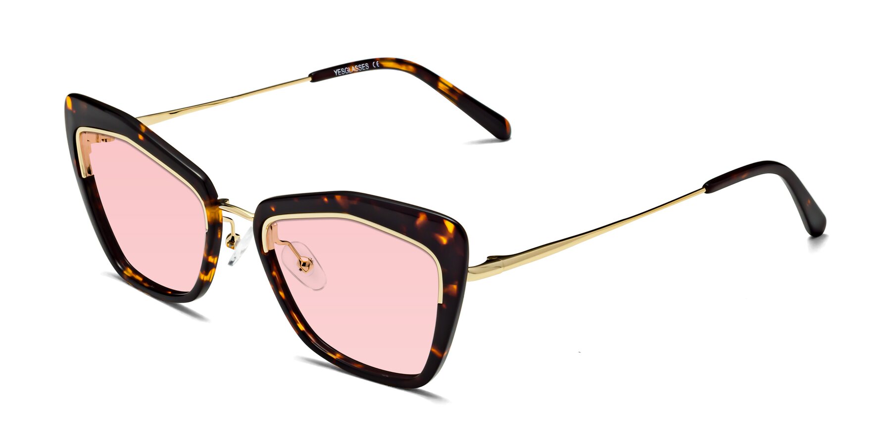 Angle of Lasso in Deep Tortoise with Light Garnet Tinted Lenses