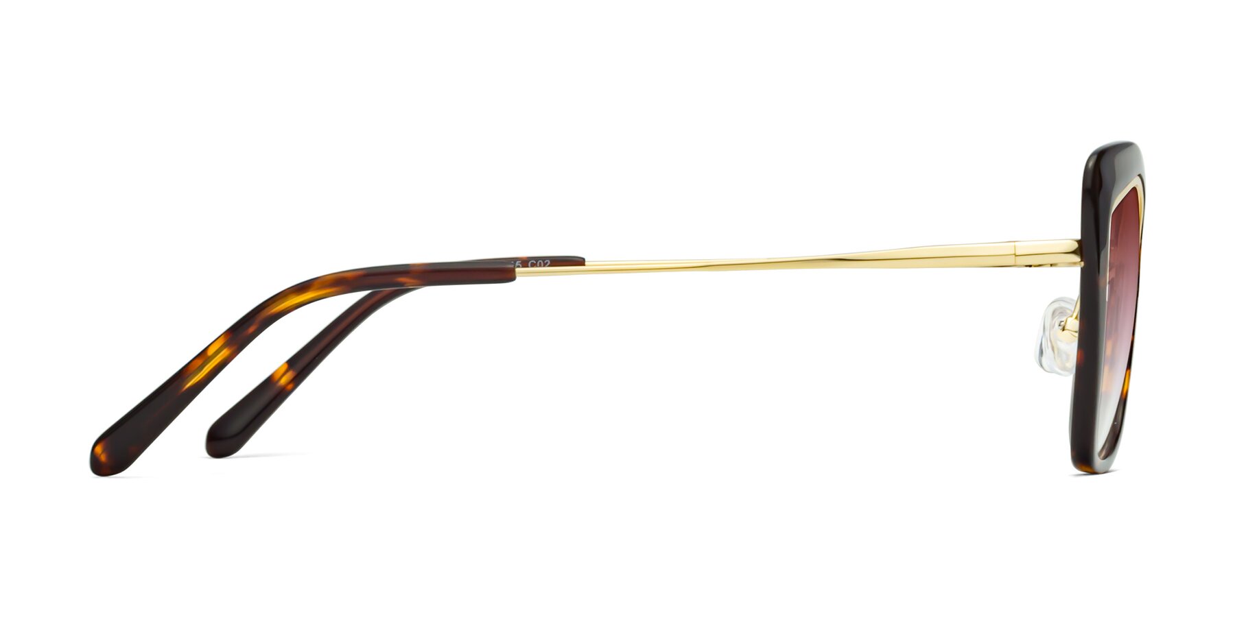 Side of Lasso in Deep Tortoise with Garnet Gradient Lenses