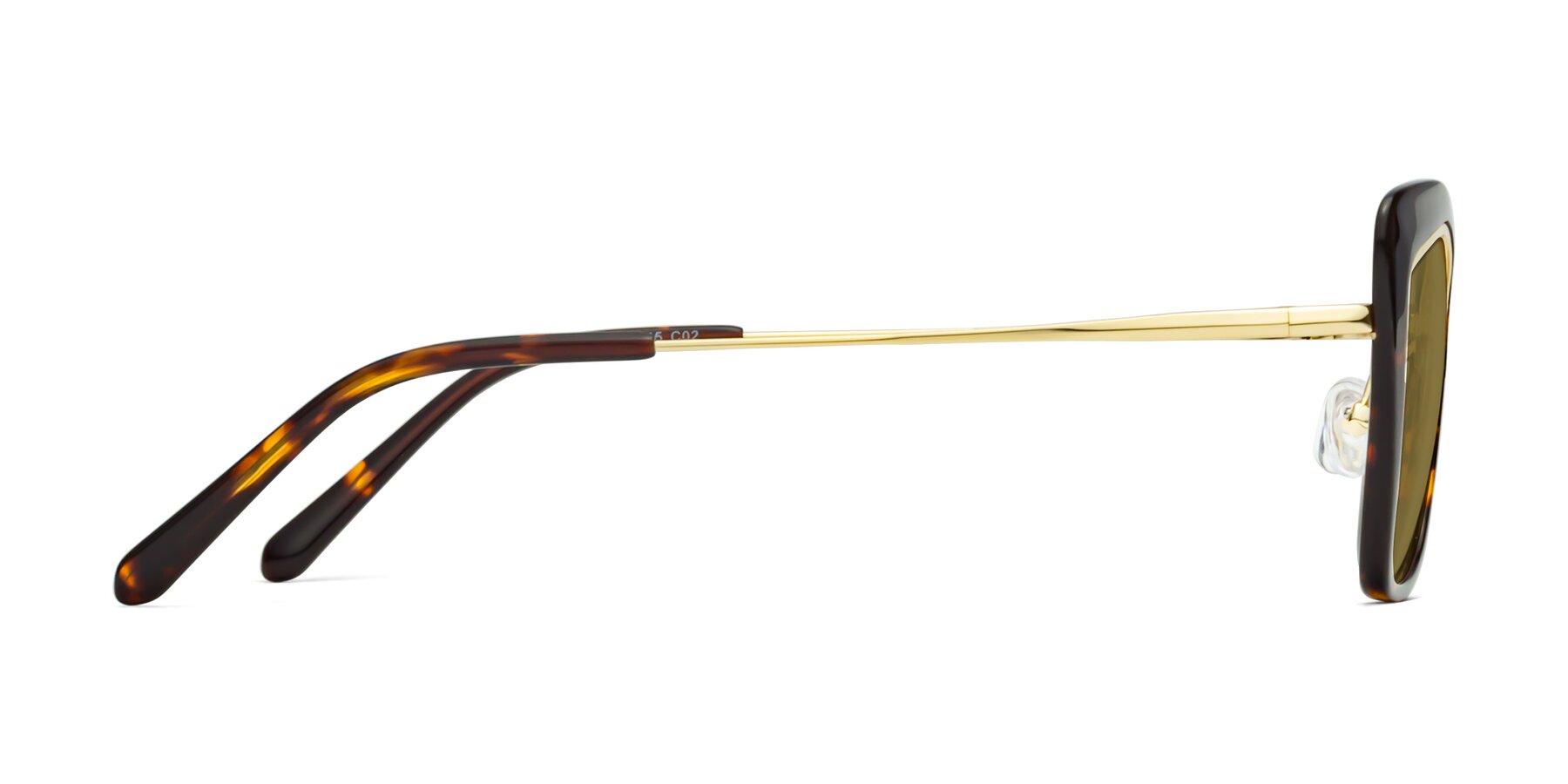 Side of Lasso in Deep Tortoise with Brown Polarized Lenses