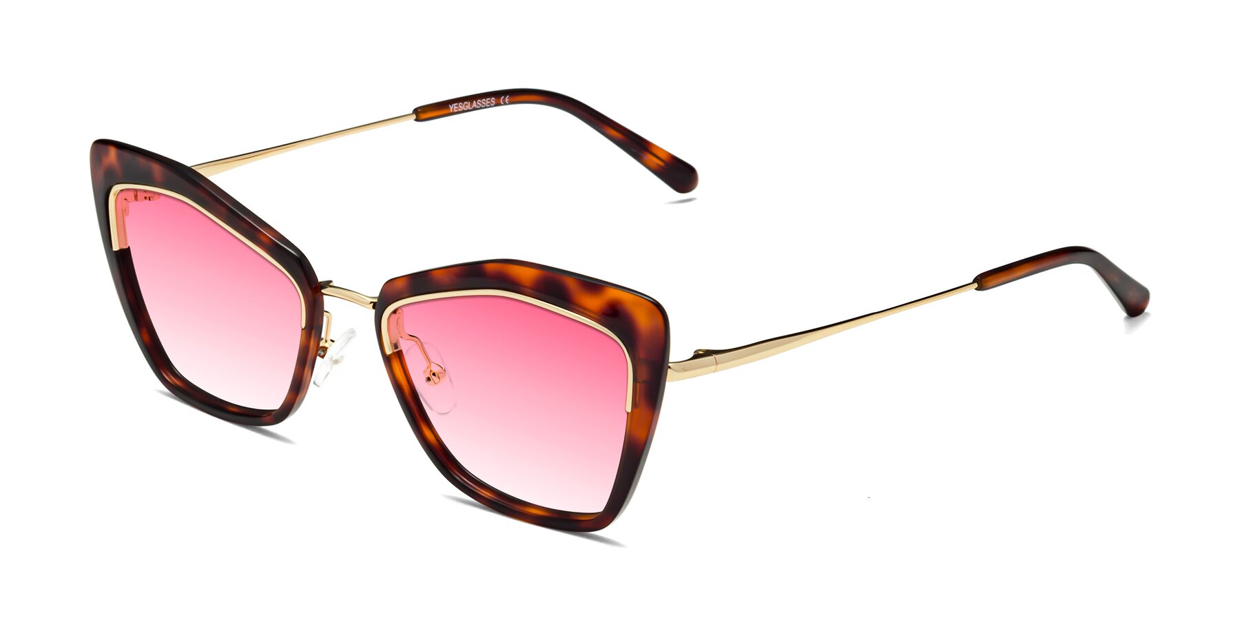 Angle of Lasso in Light Tortoise with Pink Gradient Lenses