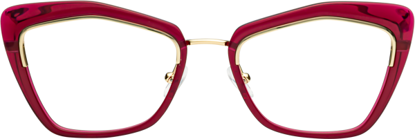 Wine Hipster Low Bridge Fit Cat-Eye Eyeglasses - Lasso