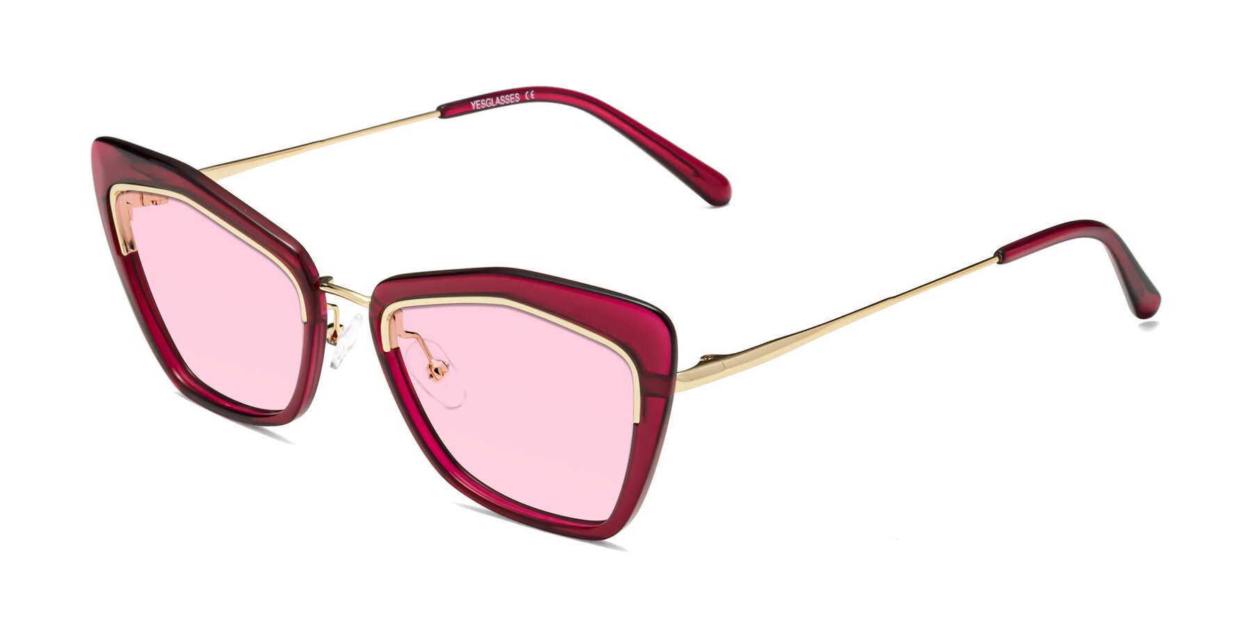 Angle of Lasso in Wine with Light Pink Tinted Lenses