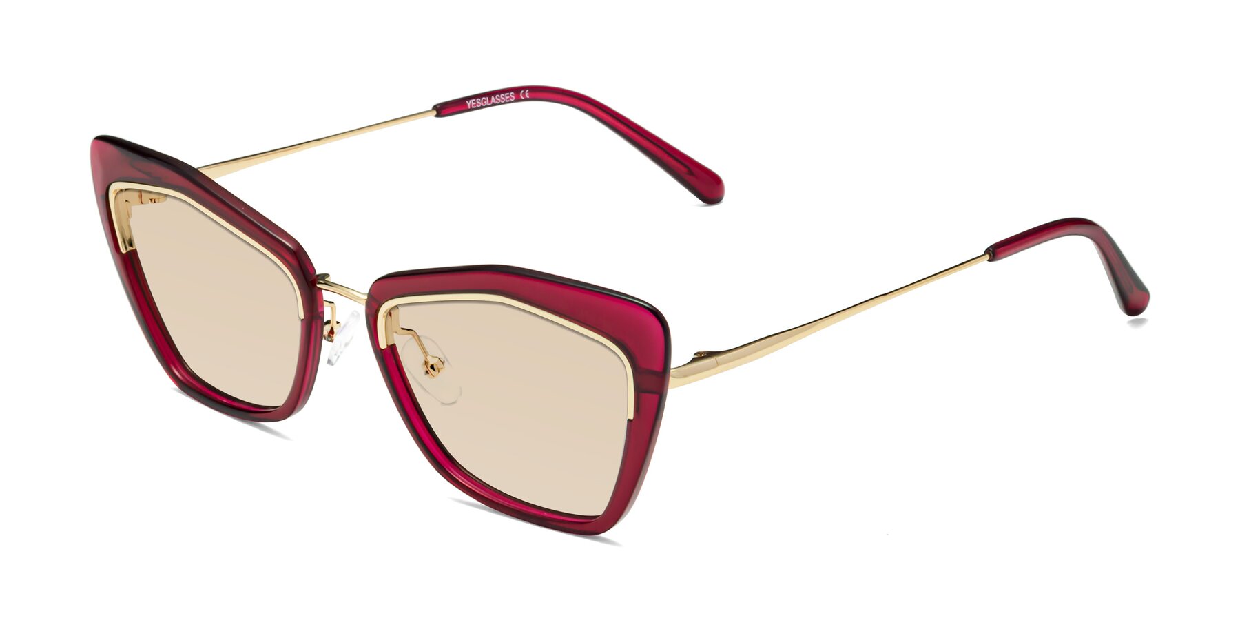 Angle of Lasso in Wine with Light Brown Tinted Lenses