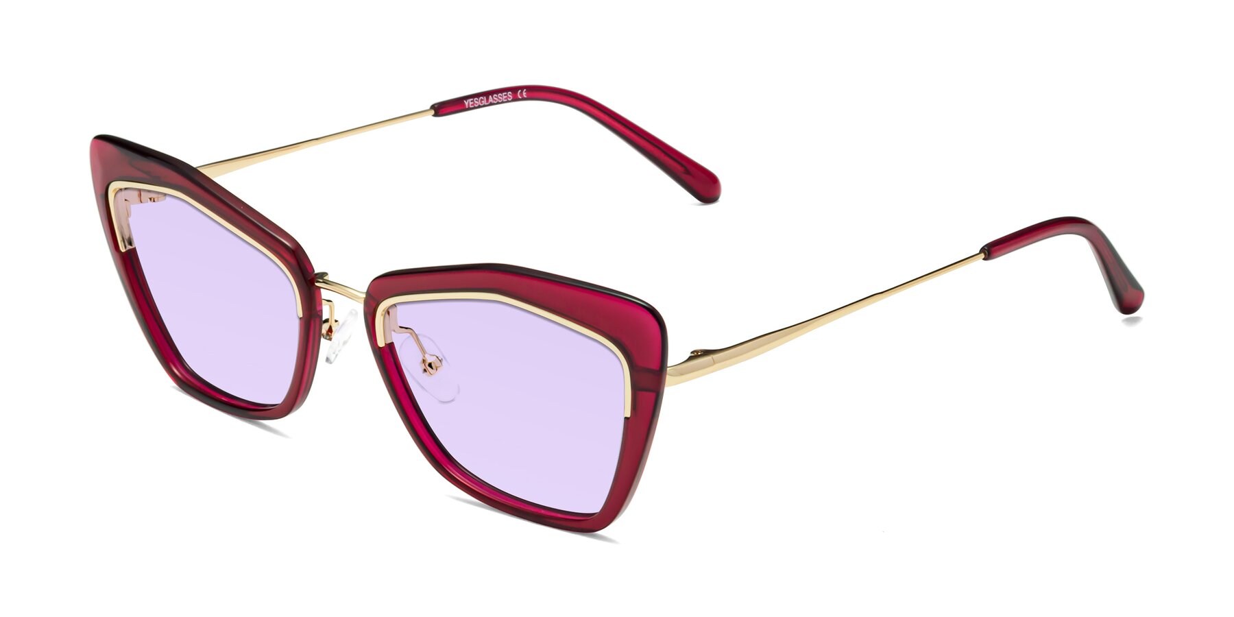 Angle of Lasso in Wine with Light Purple Tinted Lenses