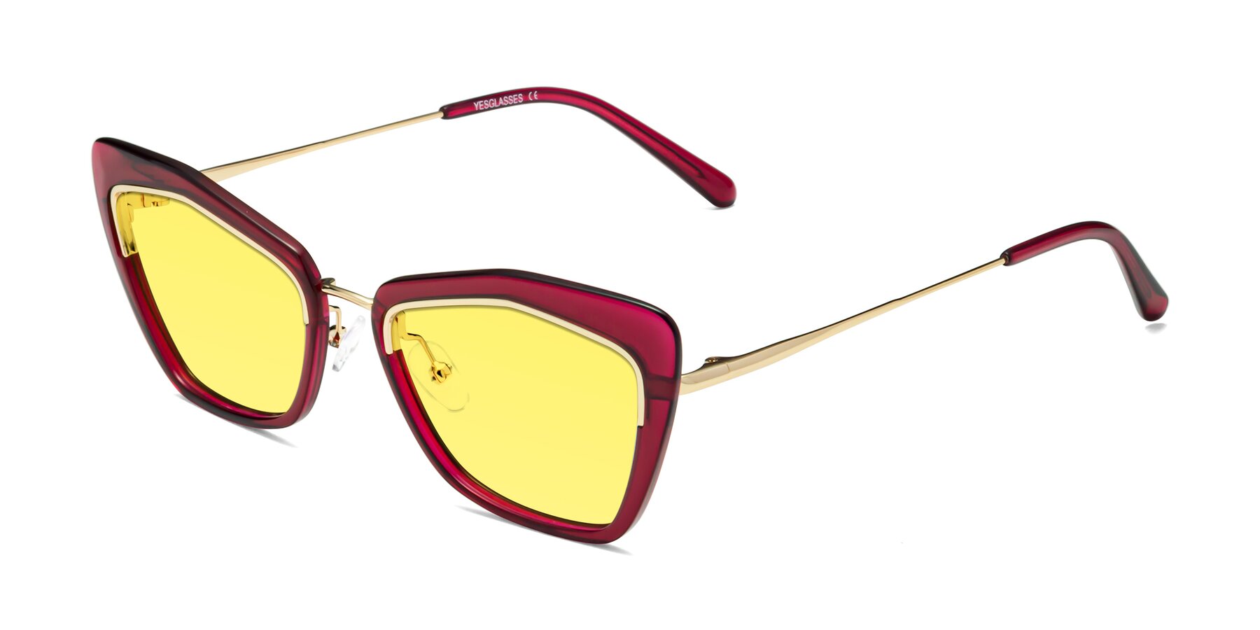 Angle of Lasso in Wine with Medium Yellow Tinted Lenses