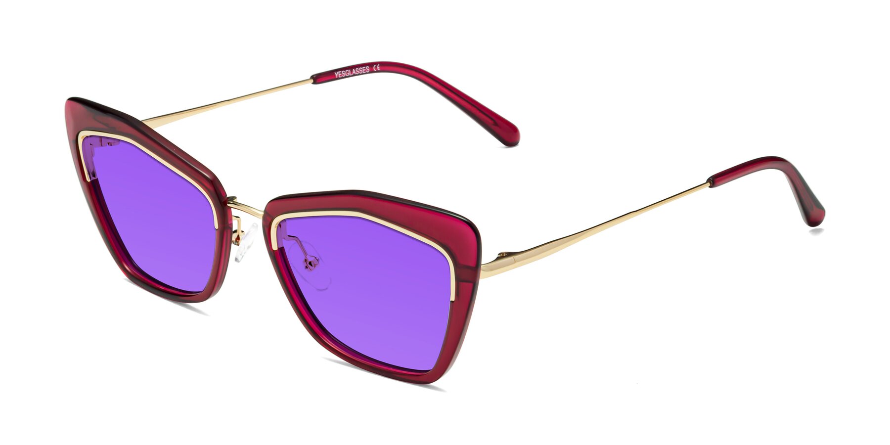 Angle of Lasso in Wine with Purple Tinted Lenses