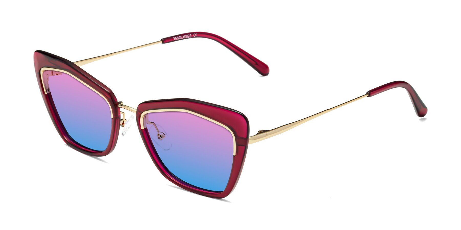 Angle of Lasso in Wine with Pink / Blue Gradient Lenses
