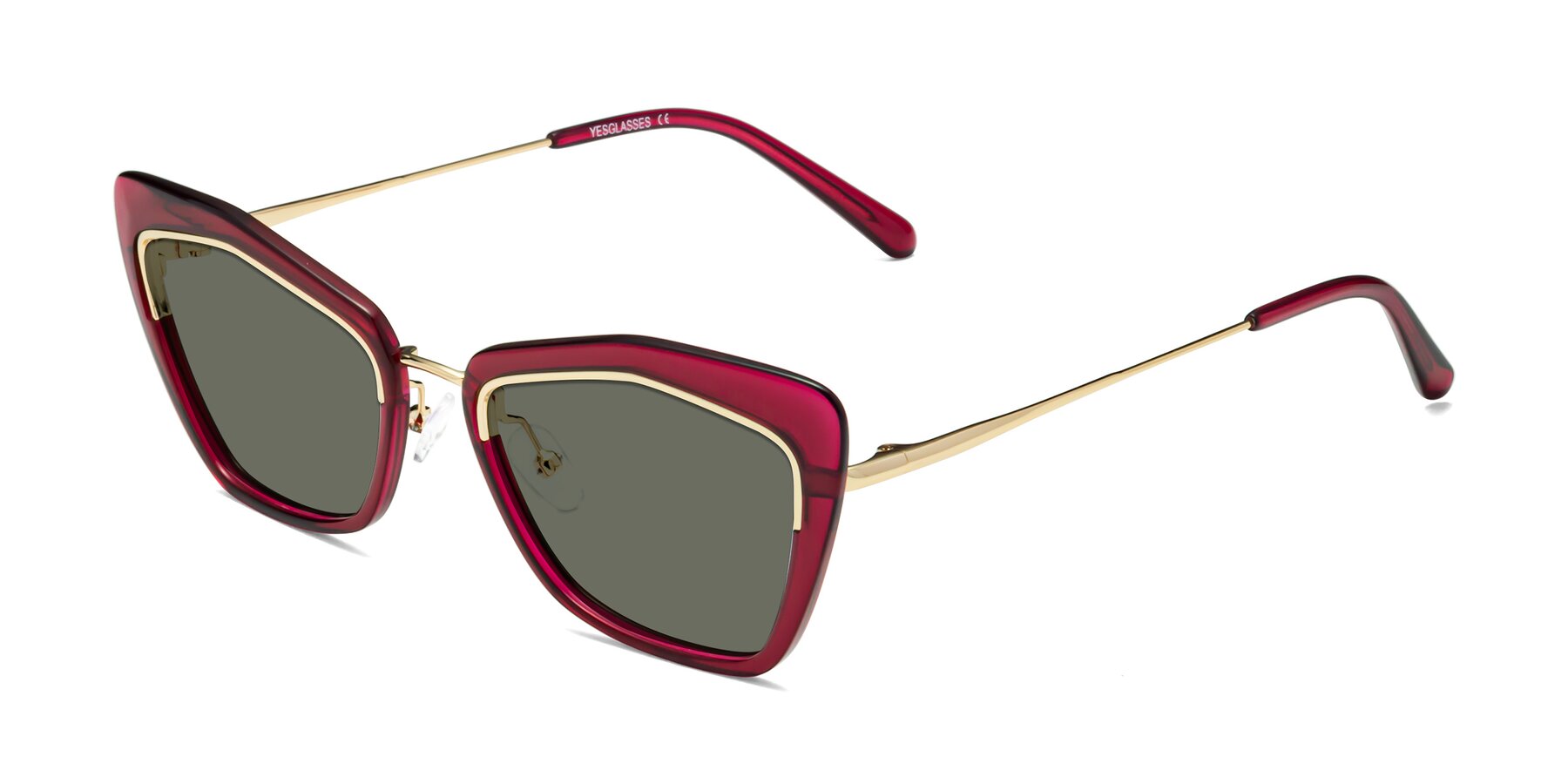 Angle of Lasso in Wine with Gray Polarized Lenses