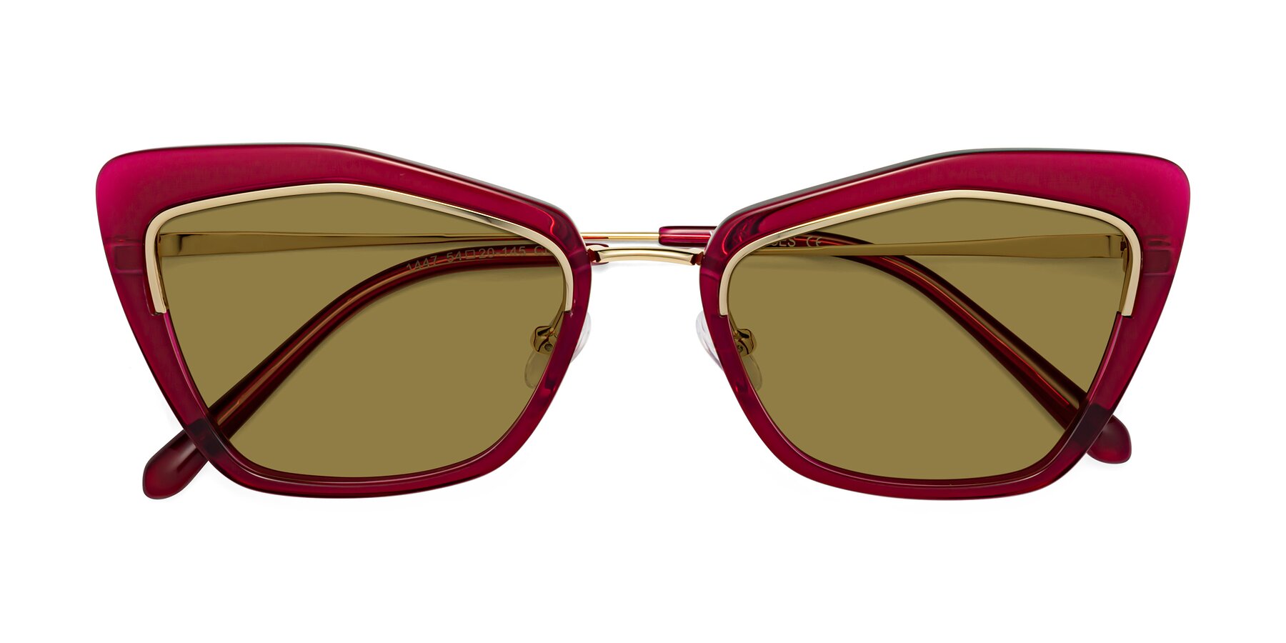 Folded Front of Lasso in Wine with Brown Polarized Lenses