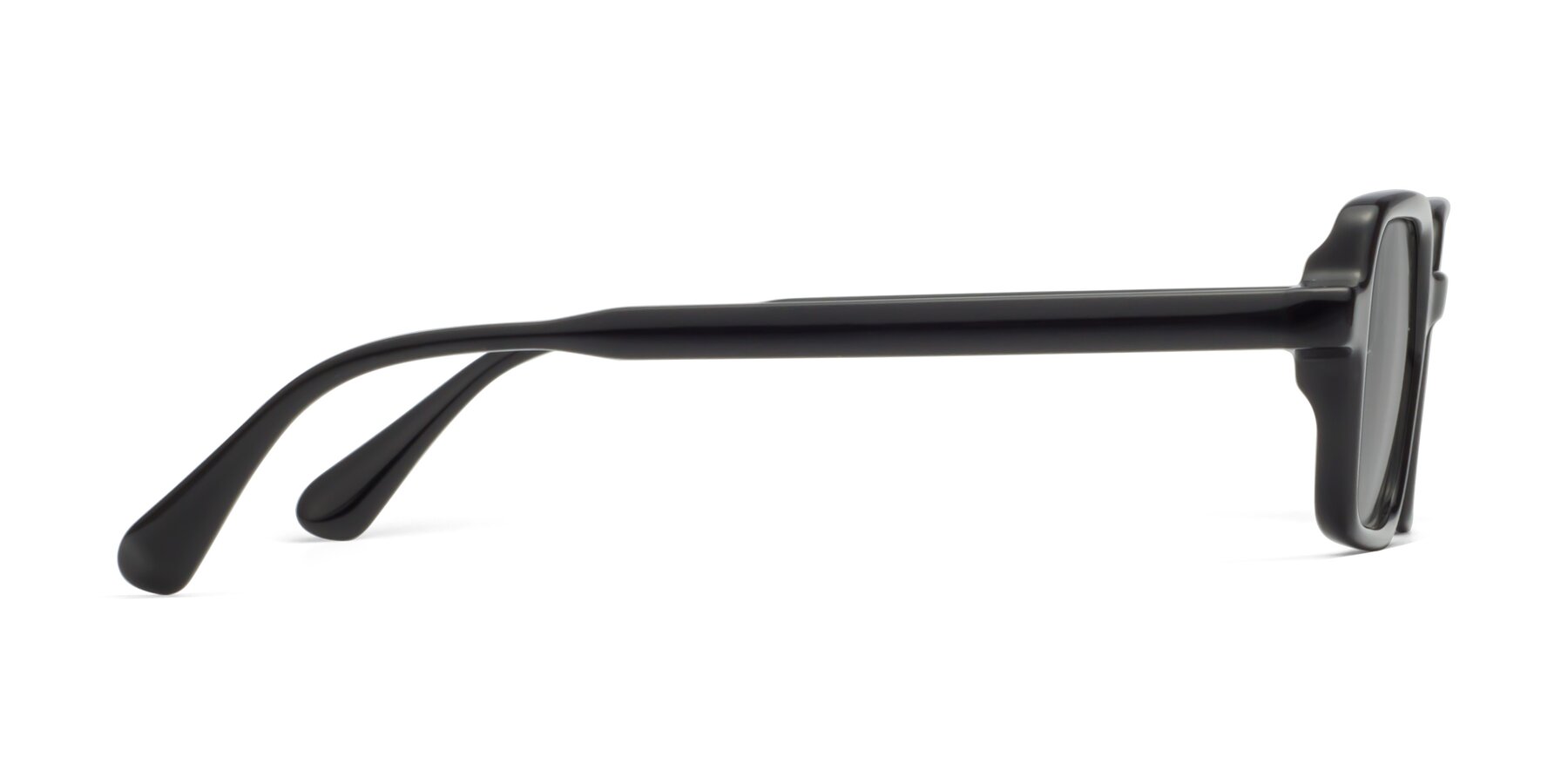 Side of Canuto in Black with Light Gray Tinted Lenses