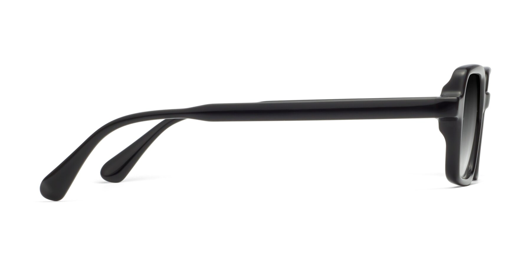 Side of Canuto in Black with Gray Gradient Lenses