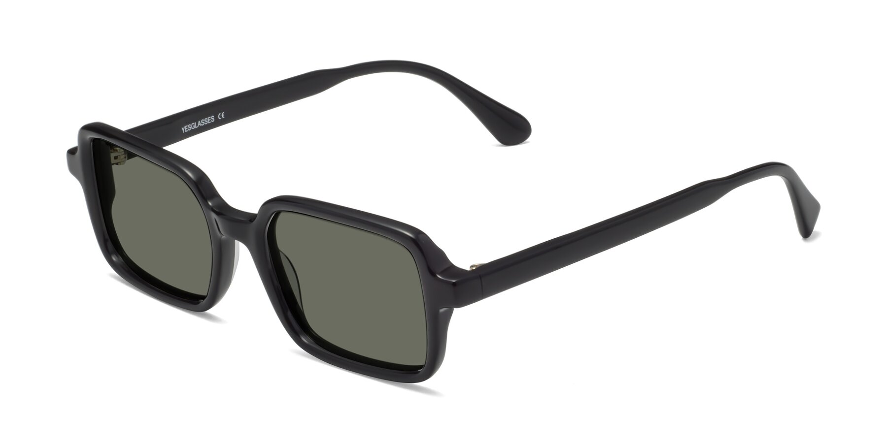 Angle of Canuto in Black with Gray Polarized Lenses