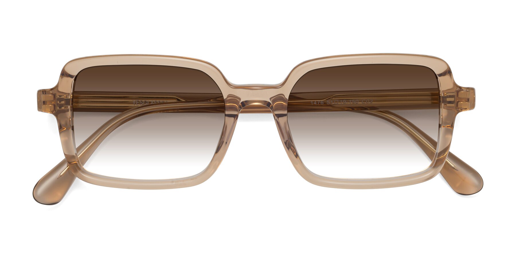 Folded Front of Canuto in Caramel with Brown Gradient Lenses