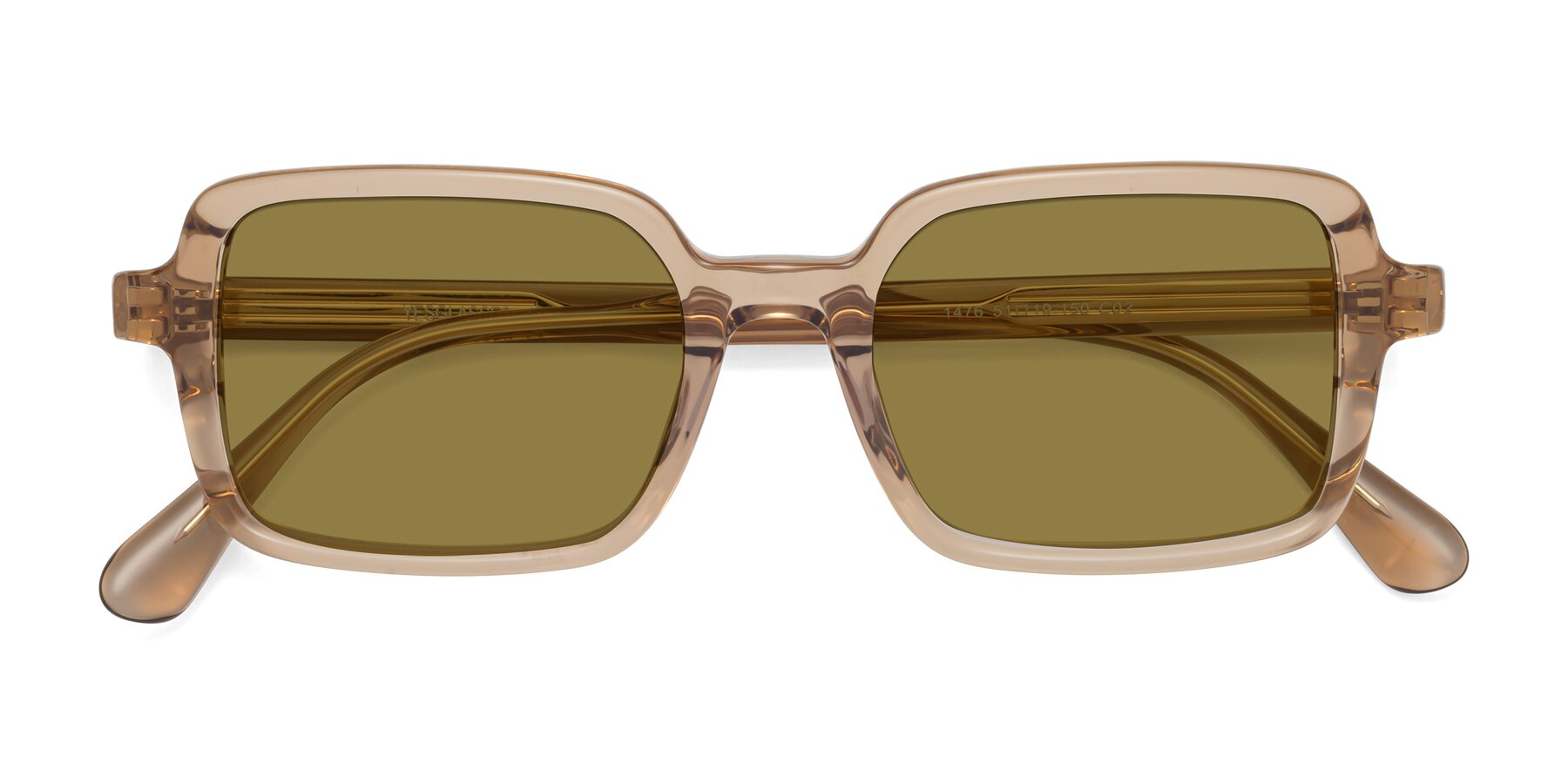 Folded Front of Canuto in Caramel with Brown Polarized Lenses