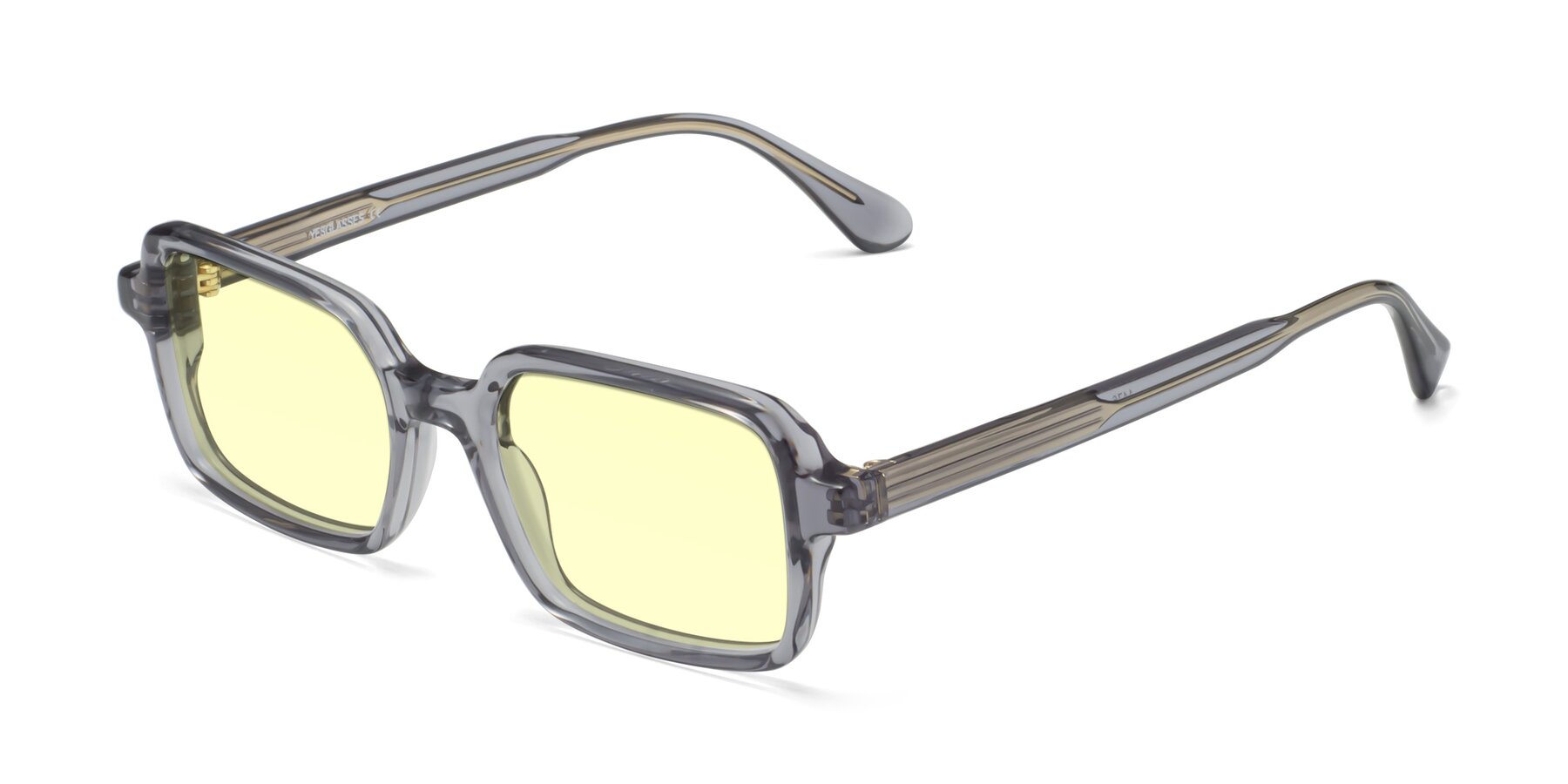 Angle of Canuto in Transparent Gray with Light Yellow Tinted Lenses